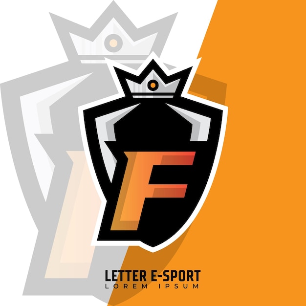 Premium Vector | Letter f logo gamer design initials esports logo ...