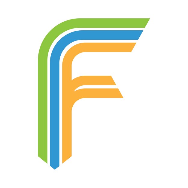 Letter F logo pictogram ontwerp