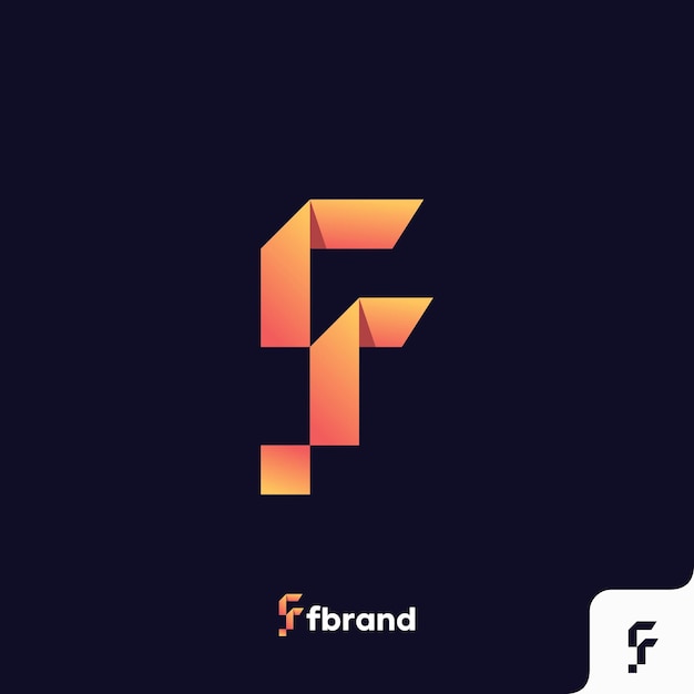 Letter F logo pictogram ontwerpsjabloon