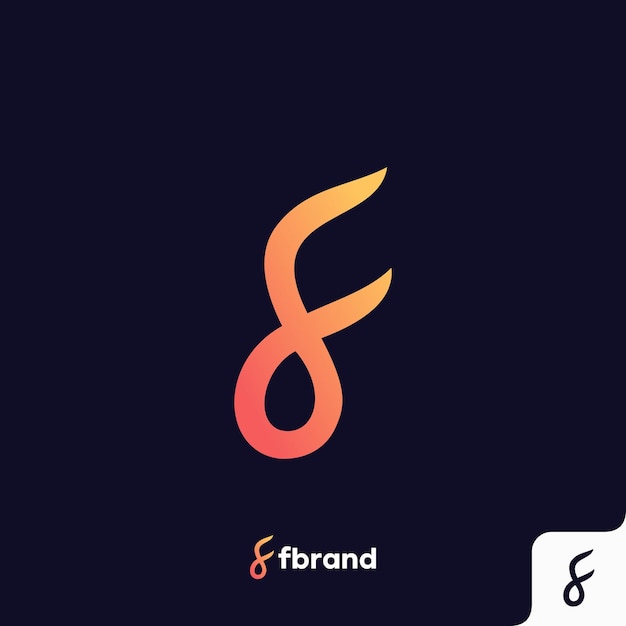 Vector letter f logo pictogram ontwerpsjabloon