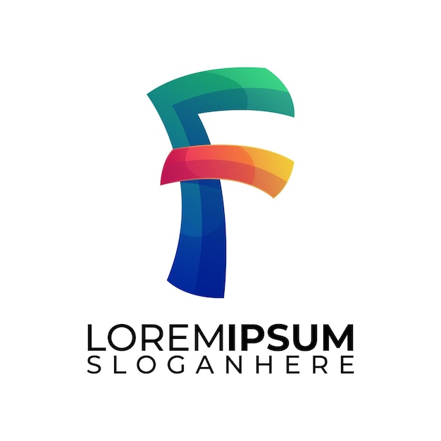 Letter F modern logo
