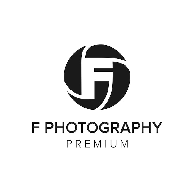 буква F фотография логотип значок вектор шаблон