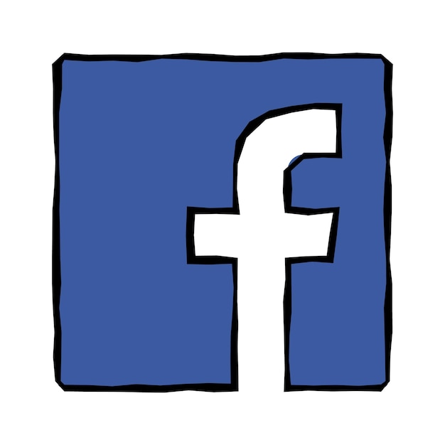 Vector letter f-pictogram social media-pictogram facebook-pictogram