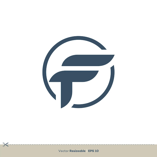 Letter F vector Logo Template illustratie ontwerp