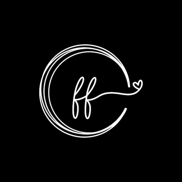 Letter FF Monogram ontwerp