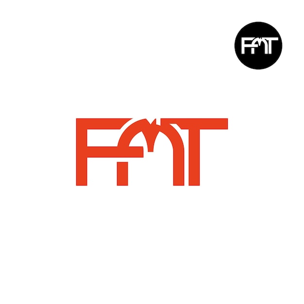 Lettera fmt monogramma logo design