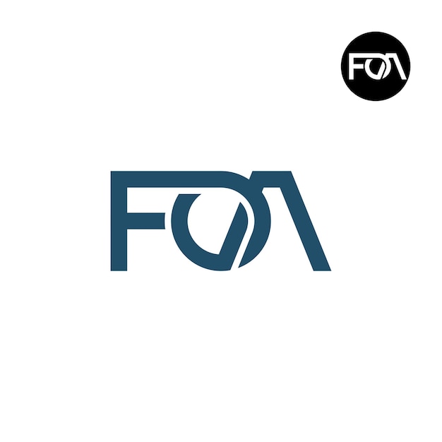 Letter FOA Monogram Logo Design