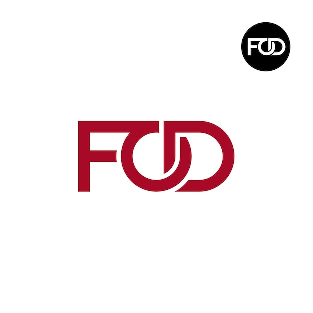 Letter FOD Monogram Logo Design