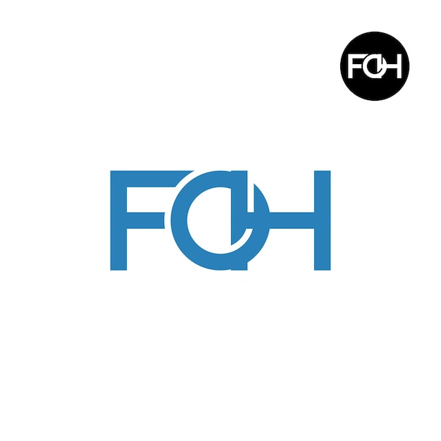 Letter FOH Monogram Logo Design