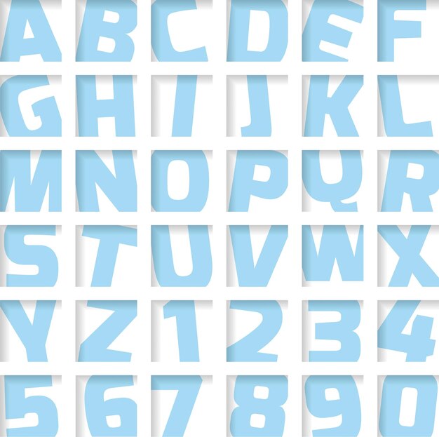 Vector letter font design vector