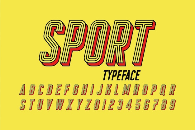 Vector letter font design vector
