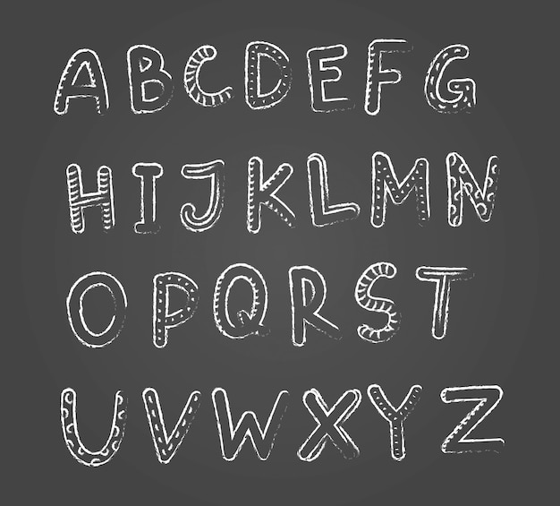 Vector letter font design vector