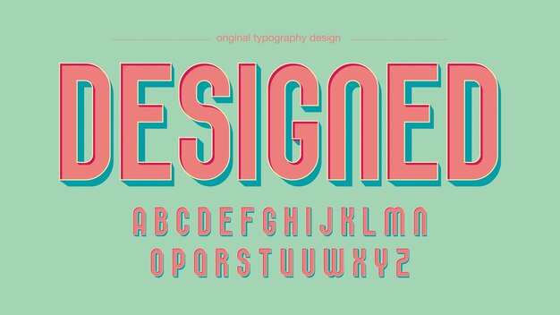 Letter font design vector