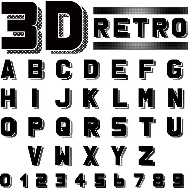 Vector letter font design vector