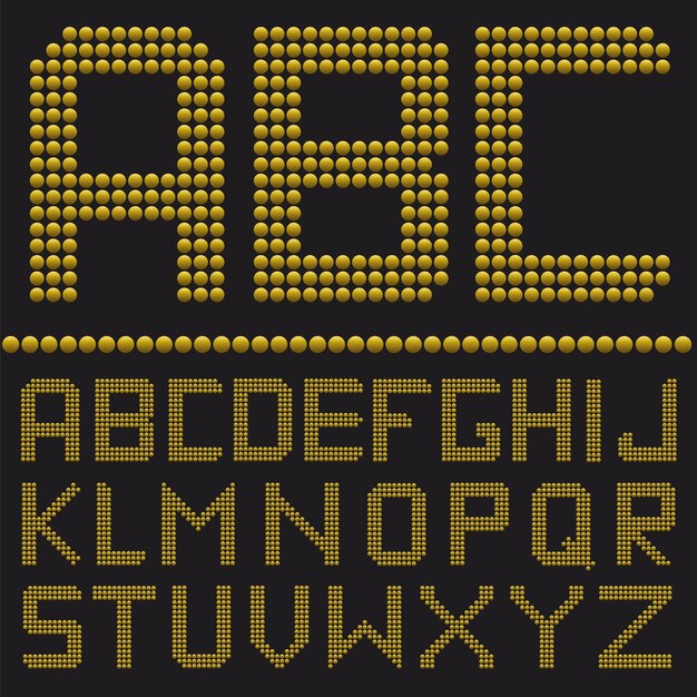 Vector letter font design vector