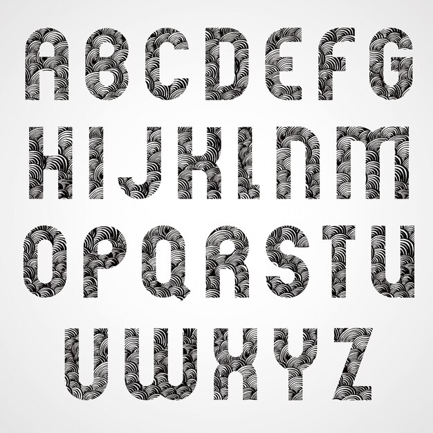 Letter font design vector