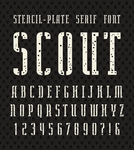 Letter font design vector