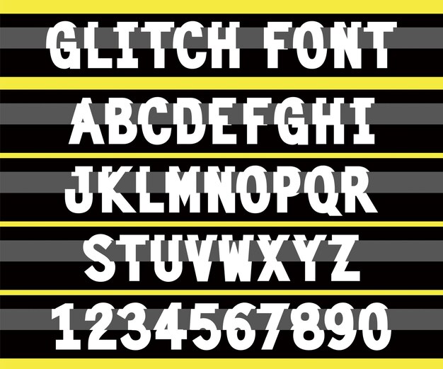 Vector letter font design vector