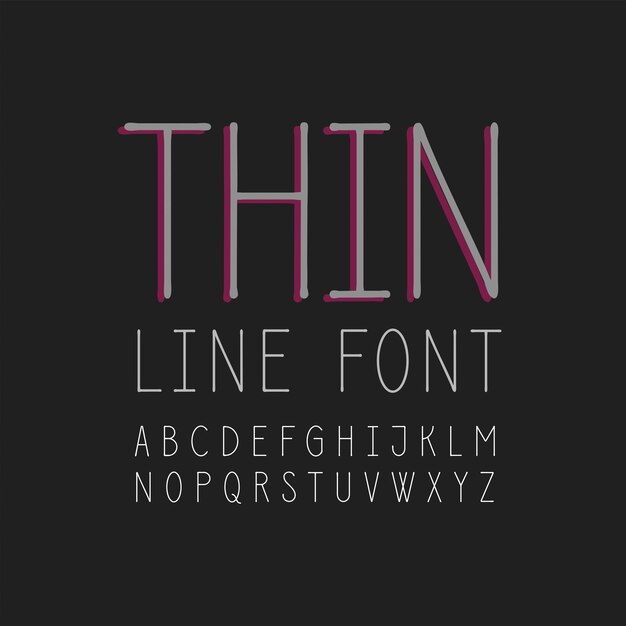 Letter font design vector