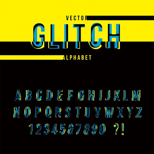 Letter font design vector