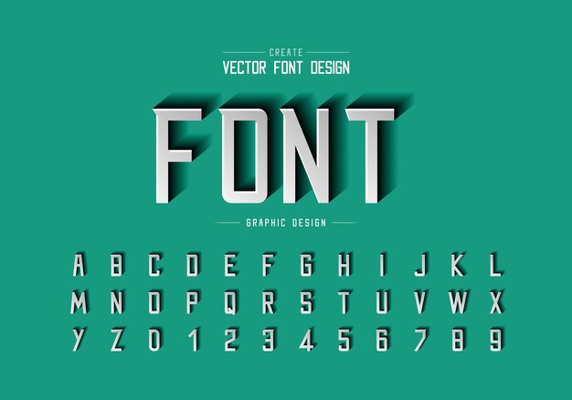 Letter font design vector