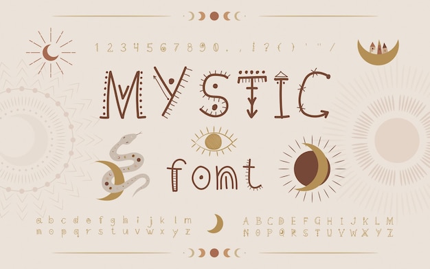 Letter font design vector