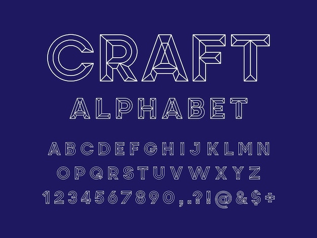 Letter font design vector