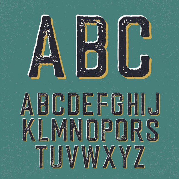 Vector letter font design vector