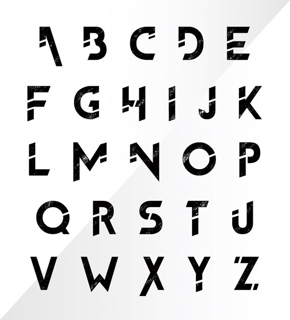 Letter font design vector