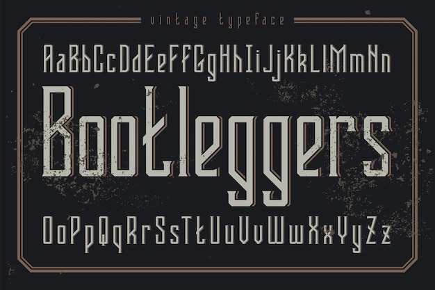 Letter font design vector