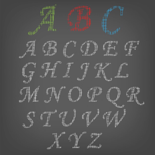 Vector letter font design vector