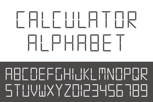 Letter font design vector