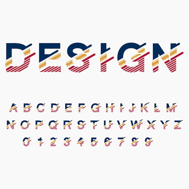 Letter font design vector