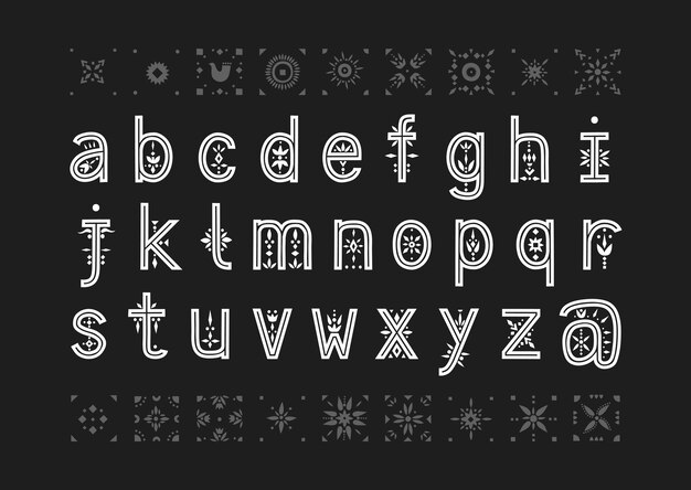 Letter font design vector