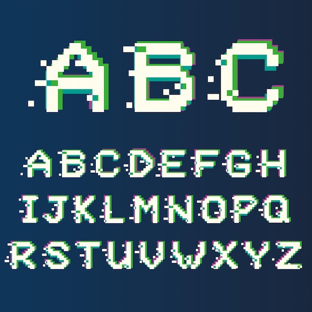 Vector letter font design vector