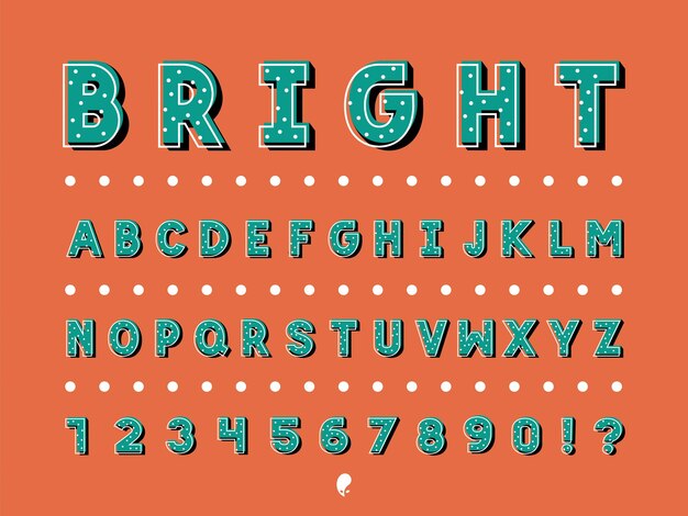 Letter font design vector