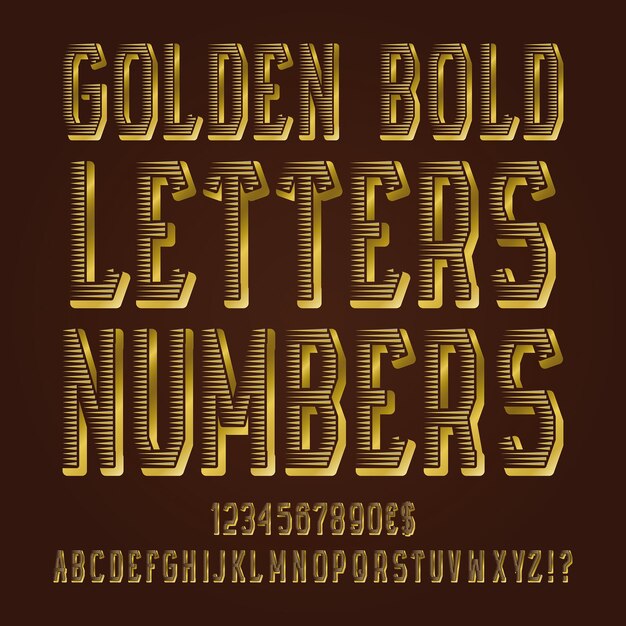 Letter font design vector