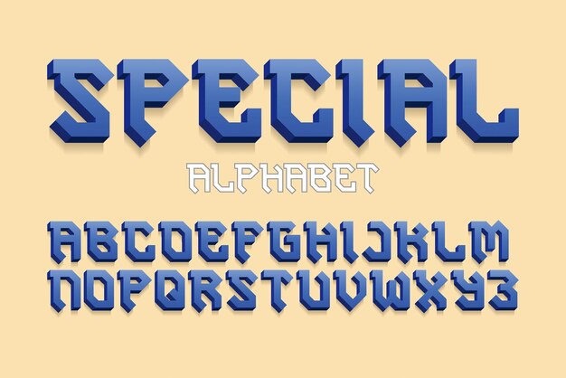 Letter font design vector