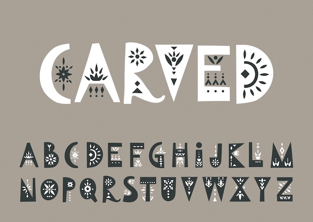 Letter font design vector