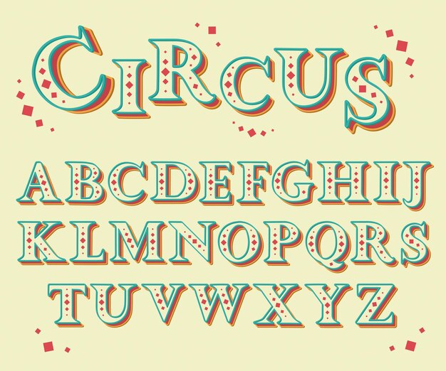 Letter font design vector