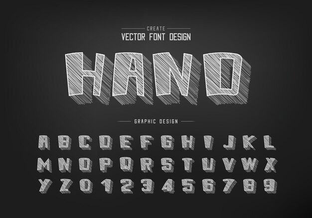 Letter font design vector