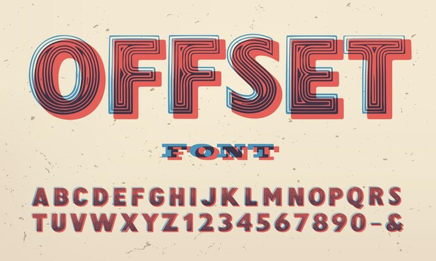 Letter font design vector