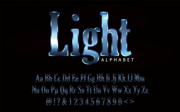 Letter font design vector