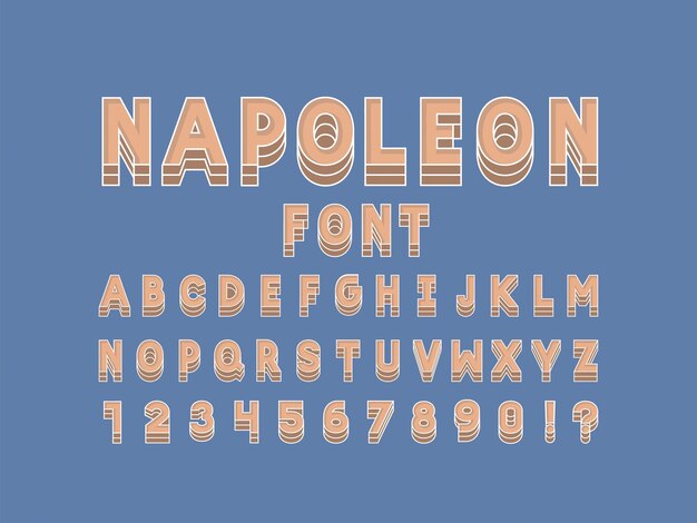 Letter font design vector