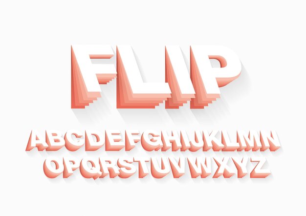 Vector letter font design vector