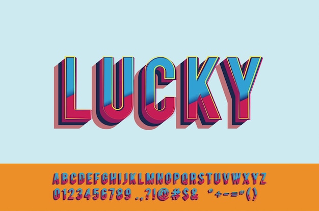 Letter font design vector