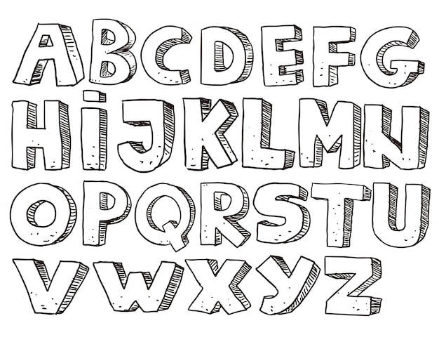 Vector letter font design vector