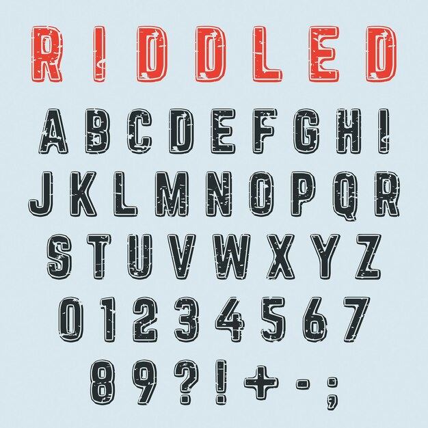 Vector letter font design vector