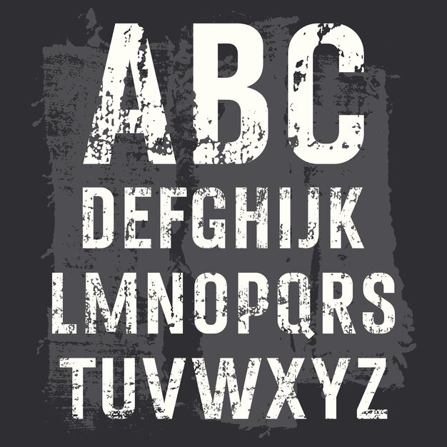 Vector letter font design vector