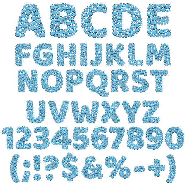 Vector letter font design vector